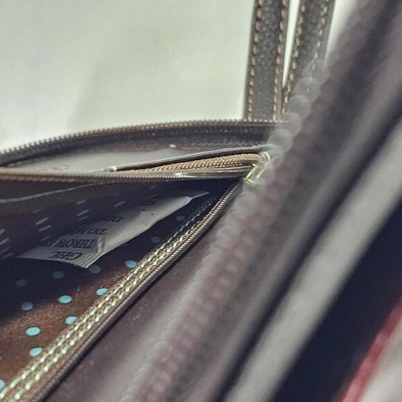 Chala Dog Faux Leather Wallet Crossbody Bag Burgundy Cell Phone Holder - Picture 2 of 6